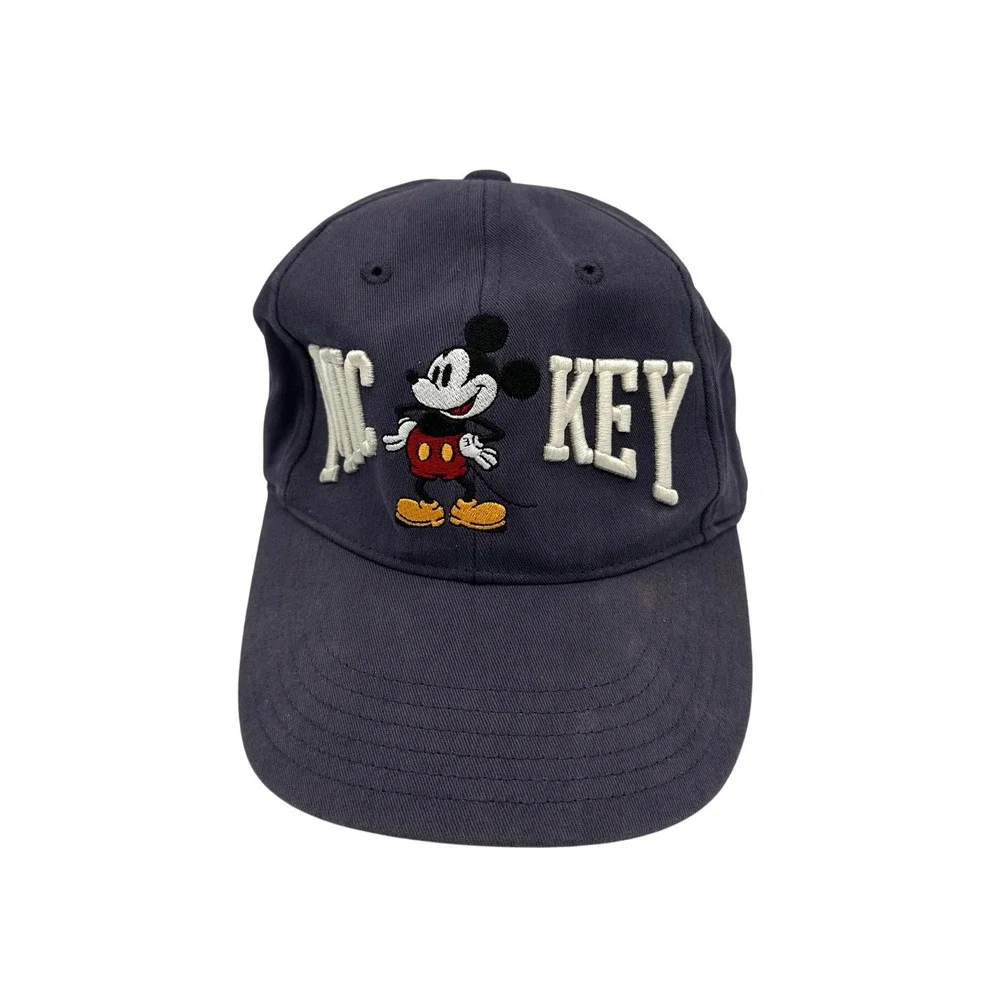 Walt Disney World Mickey‎ Mouse Youth Baseball Cap Hat Navy Blue Embroidered